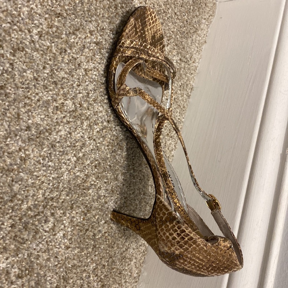 Gianni bini shimmer snakeskin sandals. Size 6.5 - Picture 4 of 10